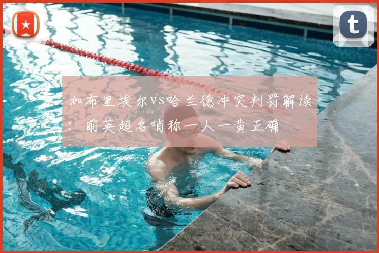 加布里埃尔vs哈兰德冲突判罚解读：前英超名哨称一人一黄正确
